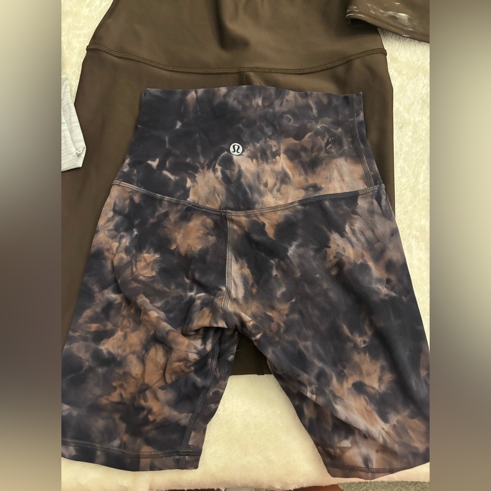 Lululemon Tie-Dye Biker Shorts